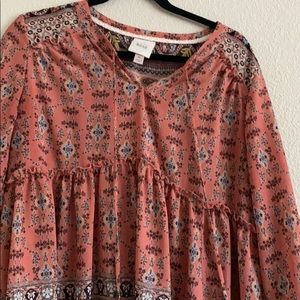 BOHO Knox rose top